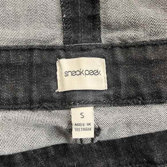 Washed Black Denim Overalls - Picture 6 of 6